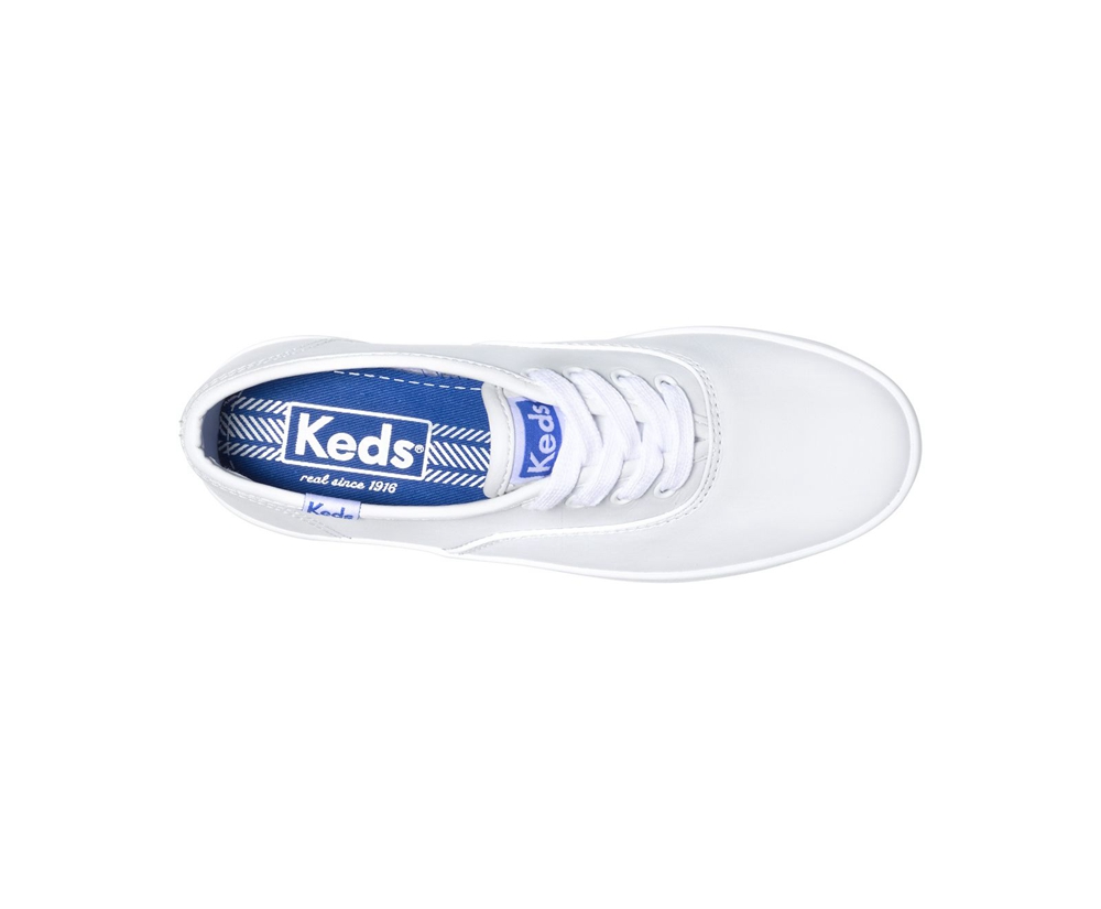 Πανινα Παπουτσια Παιδικα - Keds Champion Cvo - Λευκα - ZYETF1365